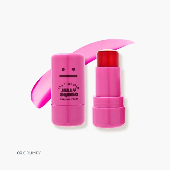 Jelly Squad Lip & Cheek Stain - Grumpy Pink - Picture 1 of 5